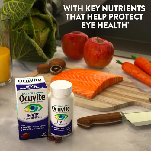 Miniatura 8 de Ocuvite Suplemento vitamínico y mineral, suplementos de luteína y zeaxantina, vitaminas C, D, E, zinc y omega-3, ayuda a proteger los ojos del sol