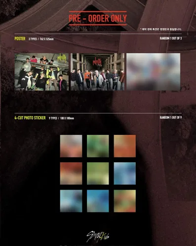 Miniatura 5 de Stray Kids - Clé 1: MIROH [Standard-Clé 1 ver.] 1CD + Fotobook + 3QR Photocard+Prepedido Beneficio+Póster Plegado + Doble Lado Extra Photocards Set