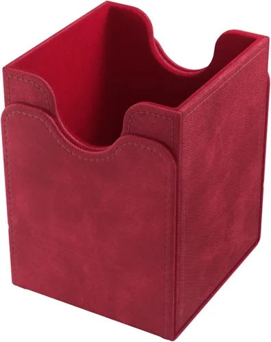 Miniatura 2 de GameGenic Caja de Cartas – Squire XL Red 100CT – Almacenamiento de Cartas TCG, OCG, CCG Duradero y Resistente – Compatible con Pokemon, Yugioh, Rojo
