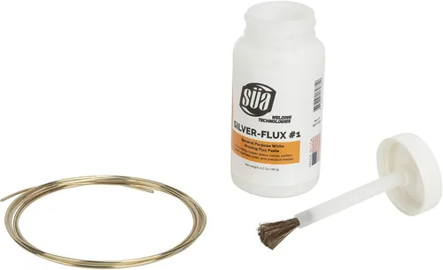 Miniatura 4 de SÜA - Alambre de soldadura de plata - 56% - AWS BAg-7 - Tamaño: 1/16 '' - (3 onzas Troy) + flujo de 6.5 onzas