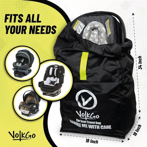 Miniatura 3 de V VOLKGO Bolsa de Viaje para Asiento de Coche para Avión con Correas Acolchadas de Mochila para el Hombro, Bolsa de Facturación en Puerta, Bolsas