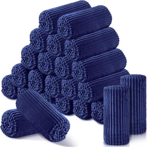 Miniatura 13 de Buryeah 6 Piezas Manta de Franela a Granel 50 x 60 pulgadas Manta para Pijamadas Boda al Aire Libre Manta Ligera, Certificado Oeko-tex Standard 100
