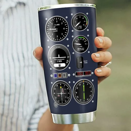 Miniatura 3 de Pilot Gifts - Vaso de aviación de acero inoxidable aislado de 20 onzas para hombres de aviación, regalos para pilotos, tazas de café, regalo