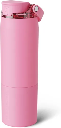 Miniatura 25 de BrüMate Rise - Botella de agua de 18 onzas con popote de silicona cubierto Botella de agua para niños aislada 100% a prueba de fugas Base apta