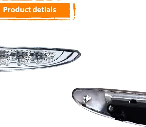 Miniatura 4 de ADIIL Lente transparente rojo brillante 8-LED 3rd freno stop luz trasera kit compatible con 2002 2003 2004 2005 2006 Mini Cooper OEM lámpara