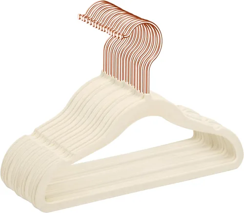 Miniatura 21 de MIZGI Perchas de terciopelo para niños, perchas antideslizantes para niños grandes, perchas de 14 pulgadas para jóvenes, ropa para adolescentes
