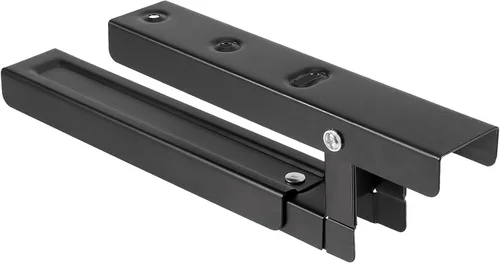 Miniatura 3 de 4 piezas 2 pares universales de soporte de pared para microondas, soporte plegable para horno de cocina, soportes ajustables para microondas