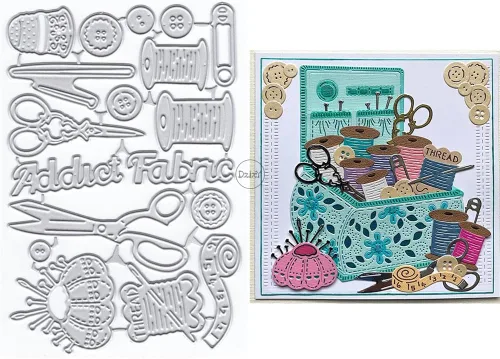Miniatura 10 de DzIxY Bonitas notas de clip redondas troqueles de corte de metal para hacer tarjetas, juegos de troqueles de papel para grabar, álbum, plantillas 2