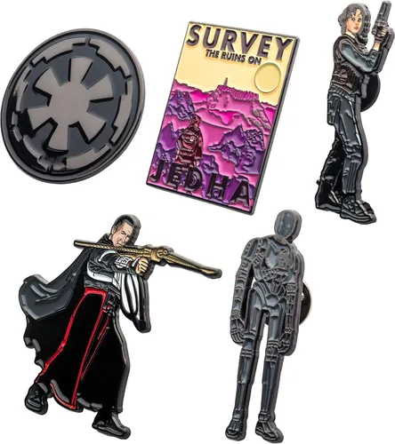 Miniatura 4 de Aventura en toda la galaxia de Star Wars Survey The Runs On Jedha - Juego de 6 pines a base de metal y esmalte con caja con licencia