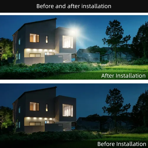Miniatura 2 de Paquete de 3 focos LED de 80 W, luces de seguridad exteriores superbrillantes, luz de inundación impermeable IP66, 10,400 lm 5000 K, luces