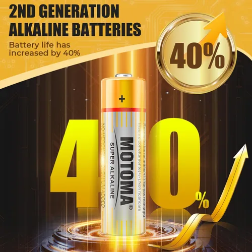 Miniatura 2 de Pilas alcalinas AAA y AA, 24 pilas dobles A y 24 triples A, baterías de energía de larga duración para dispositivos electrónicos domésticos