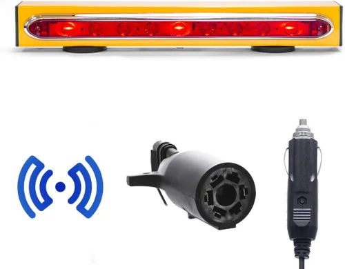 Miniatura 8 de Master Tailgaters Barra de luz inalámbrica de remolque de 19 pulgadas LED ultra brillante Luces de señal multifuncionales Montaje magnético
