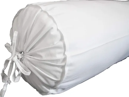 Miniatura 6 de Saffron Fundas de almohada de cuello blanco y negro (blanco, 6 x 16 pulgadas)