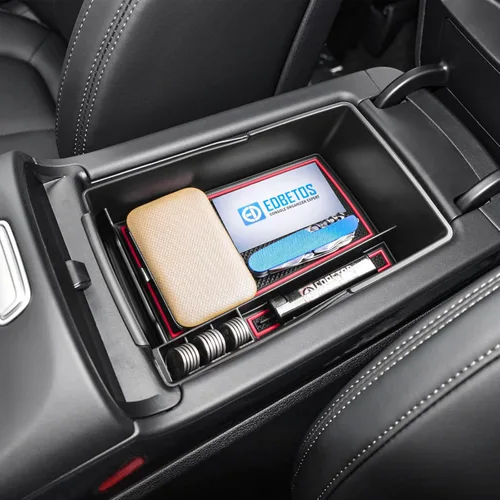 Miniatura 3 de EDBETOS Bandeja Organizadora de Consola Central Compatible con Hyundai Santa Fe TM 2021 2022 2023 Accesorios y Santa Fe SEL 2022 2023 Caja de Rojo