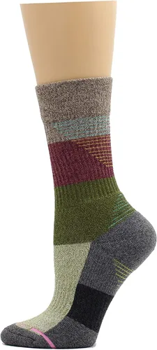 Miniatura 5 de Dr. Motion Calcetines de compresión para mujer con cojín mejorado y soporte de arco transpirable, 4 pares
