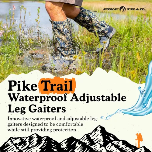 Miniatura 2 de Polainas ajustables para piernas Pike Trail - Polainas ligeras e impermeables para hombres y mujeres - Esenciales para senderismo ideales para caza