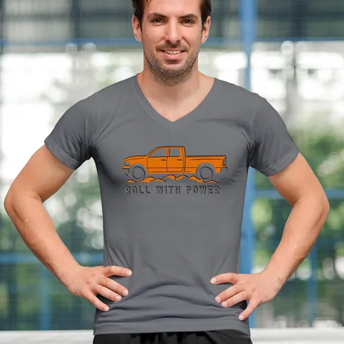 Miniatura 138 de Tee Hunt Camisetas gráficas y camisetas sin mangas para hombre Roll with Power Pickup Truck