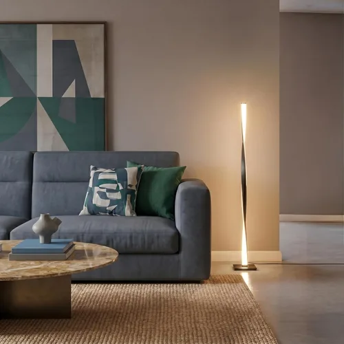 Miniatura 2 de Helix LED Lámpara de Suelo - Regulable estilo Urbano Contemporáneo Lámpara de Luz Moderna - Lámpara de pie alto con diseño decorativo - para Salón
