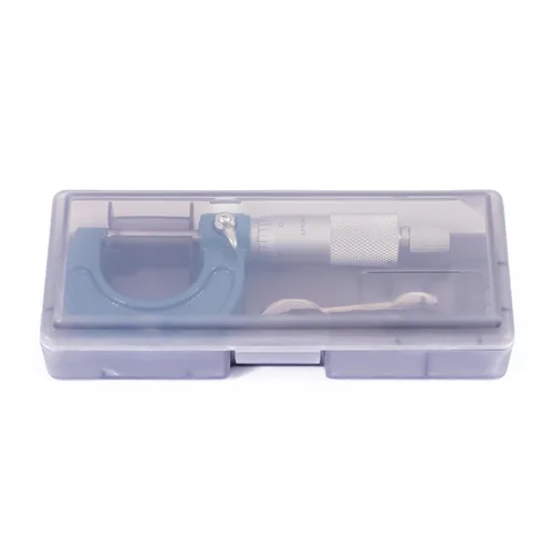 Miniatura 6 de PEC Tools Micrómetro exterior de 0-1", herramienta de medición de precisión de grado industrial, acero endurecido, micrómetro de alta precisión