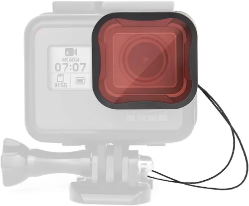 Miniatura 5 de SOONSUN Paquete de 3 filtros de lente rojo/magenta / ND8 para GoPro Hero 5 6 7 negro, filtro de buceo de esnórquel y kit de filtro de lente