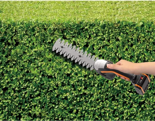 Miniatura 11 de WORX WG801 Cortasetos Inalámbrico 2 en 1 de 20V, Cizalla de Césped de 4" y Recortadora de Arbustos de 8" con 2 Cuchillas, Batería y Cargador