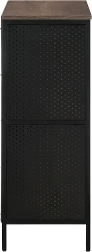 Miniatura 5 de OSP Home Furnishings Ace Librero Contemporáneo Moderno de Almacenamiento con Estantes, 2 Estantes, Acabado Ozark Ash
