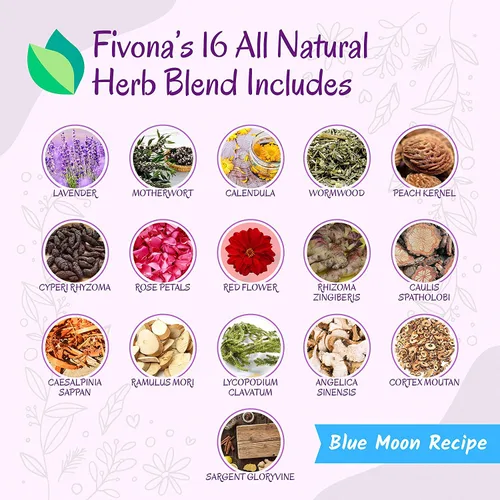 Miniatura 3 de Fivona Yoni Hierbas vaporizantes - para uso femenino y rituales - V-Detox, limpieza, lavado, control de olores - 2 a 4 sesiones - Balance de pH
