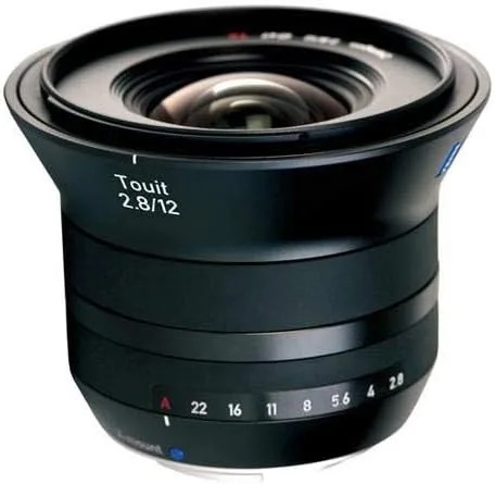 ZEISS Touit - Lente de cámara de gran angular 2.8/12 para cámaras sin espejo Fujifilm X-Mount, color negro