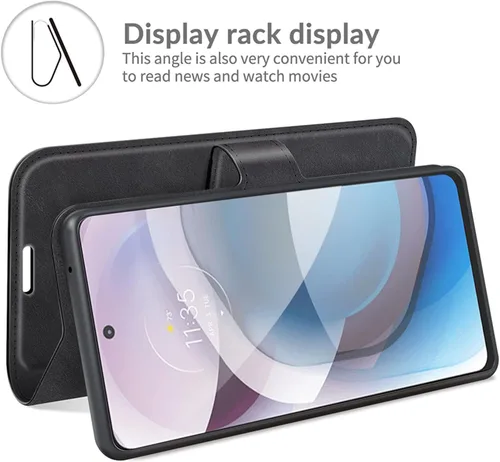 Miniatura 5 de Funda con tapa para Motorola One 5G UW Ace Wallet Funda protectora magnética de cuero para Moto One 5G Ace 2021 / Moto G 5G Folio Book Cover & Stand
