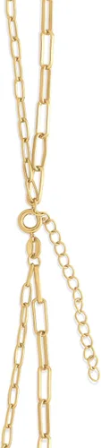 Miniatura 4 de Tienda Essentials Collar de cadena de clip doble de 14 quilates