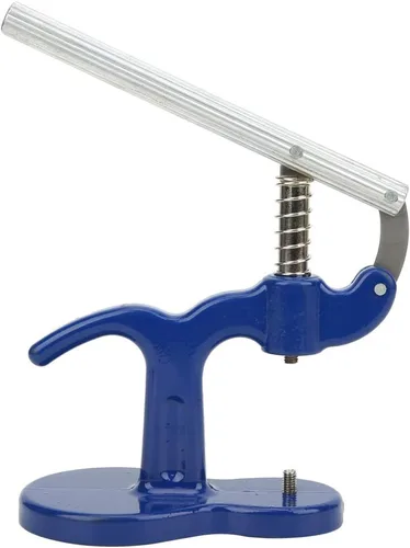 Miniatura 6 de Set de prensa de reloj profesional kit de reparación de reloj kit de herramientas de reparación con 12 piezas de troqueles azul