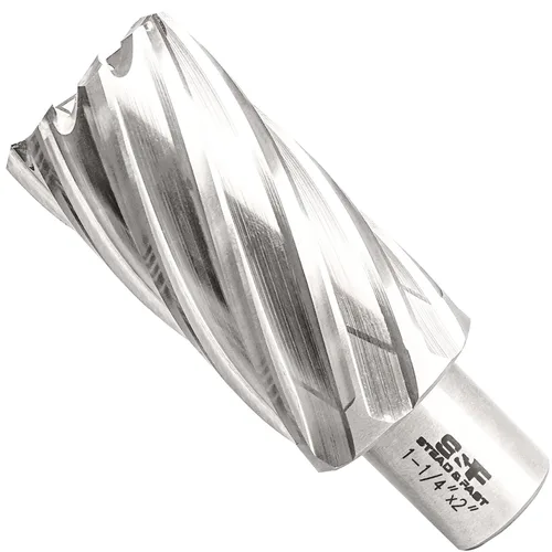 Miniatura 16 de S&F STEAD & FAST Cortador anular, diámetro de corte de 9/16" x 1" profundidad de corte para prensa de taladro magnética, brocas Mag con pasador