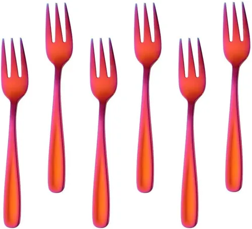 Miniatura 48 de Baikai - Juego de 12 tenedores para aperitivos, de acero inoxidable 18/10, con acabado de acero inoxidable, para cóctel, mini ensalada y fruta, 5.5