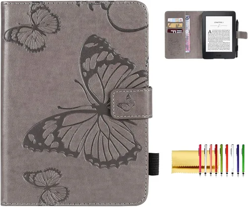 Miniatura 13 de Funda tipo libro para Kindle Paperwhite de 10ª/7ª/6ª/5ª generación, funda protectora ligera con ranuras para tarjetas, encendido automático