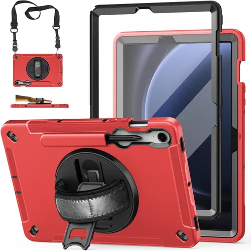 Miniatura 10 de Funda para Galaxy Tab S6 Lite de 10.4 pulgadas 2024/2022/2020: funda de TPU de grado militar a prueba de golpes con protector de pantalla - soporte