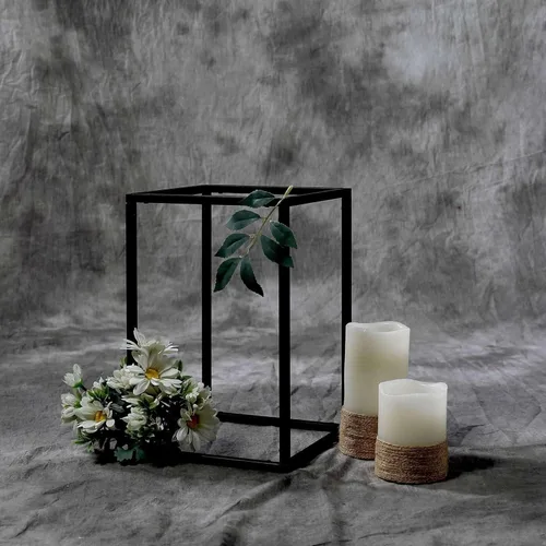 Miniatura 14 de Efavormart - Paquete de 2 soportes de metal para flores de boda de 12 pulgadas, soporte geométrico para centro de mesa Dorado