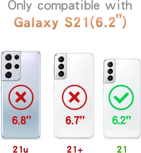 Miniatura 2 de Funda para Samsung Galaxy S21 Diamond - 3D Glitter Sparkle Bling Luxury Shiny Crystal Bumper Clear Gems Cute Protective Girly Case (negro)