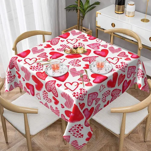 Miniatura 23 de AGAYNA 4th of July Tablecloth Round 60 Inch Blue Red White Patriotic Stars Table Cloth,Stain Resistance Independence Day Holiday Table Covers for