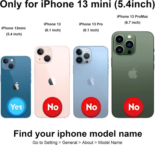 Miniatura 2 de HAOPINSH Funda para iPhone 13 Mini con tarjetero y diseño de flores en la parte posterior, con función atrás, de piel sintética, con ranuras