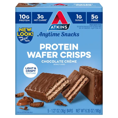 Miniatura 11 de Atkins Galletas de proteína crocantes, 305405, Peanut Butter, 1