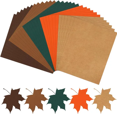 Miniatura 11 de JULBEAR 30 hojas de cartulina de colores del día de San Patricio 5 colores 180 g/m² 8.5x11 pulgadas, cartulina verde surtida para tarjetas DIY