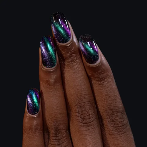 Miniatura 6 de ILNP Deep Space - Esmalte de uñas holográfico magnético verde azulado a morado