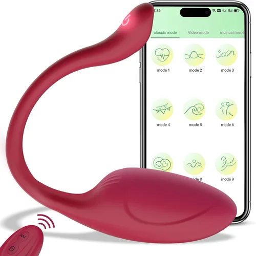 Miniatura 7 de Pink Fun - Vibrador con control remoto para el punto G, con Bluetooth de larga distancia, recargable, para adultos, más de 10 vibraciones para rosa
