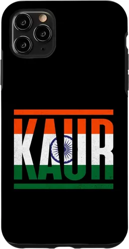 Miniatura 11 de Funda para iPhone XS Max Kaur con apellidos y orgullo familiar con bandera de India