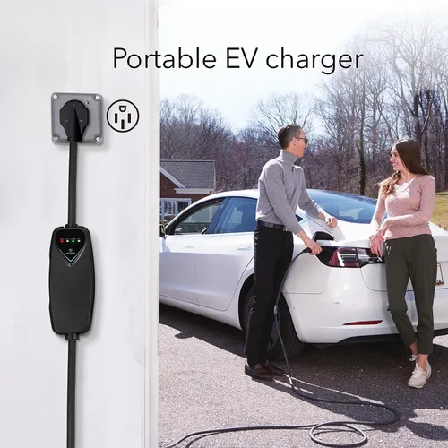 Miniatura 2 de Cargador Tesla Lectron Nivel 2 - 240V, 40 Amp, Enchufe NEMA 14-50, Cable de Extensión de 16 ft - Cargador de Coche Eléctrico Portátil para Tesla