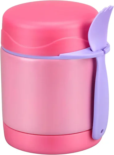 Miniatura 13 de Termo de sopa de 10 onzas para comida caliente para niños, tarro de comida aislado, contenedor térmico de almuerzo de comida caliente, caja de Negro