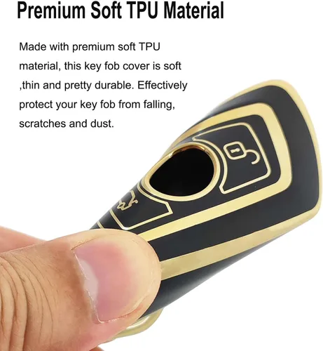 Miniatura 3 de Funda para Llavero de Coche Llavero Funda de Llave de TPU Suave Carcasa de Protección Portallaves Accesorios