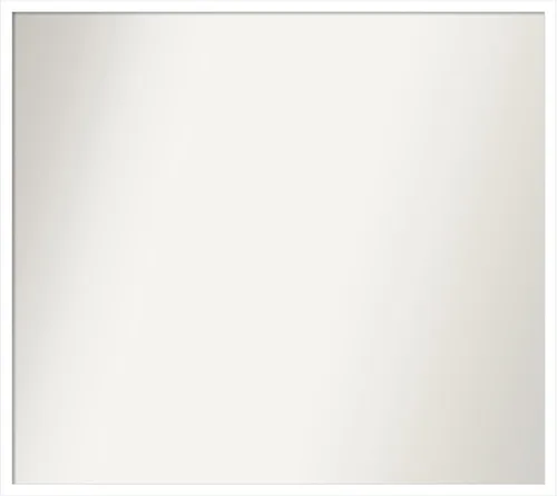 Miniatura 486 de Amanti Art Espejo de baño blanco para sobre el fregadero, 32 x 45 pulgadas, espejo de tocador rectangular blanco esbelto, marco de madera moderno