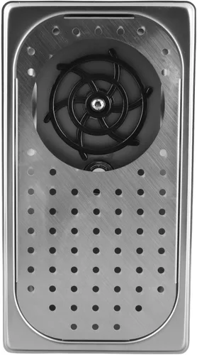 Miniatura 9 de Enjuague de vidrio para barra, arandela de vasos de acero inoxidable, boquilla giratoria de 360 grados, enjuague automático para fregadero con agua