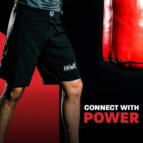 Miniatura 5 de Pantalones cortos deportivos para hombres y mujeres, sin Gi MMA cortos para boxeo, kickboxing y lucha libre de alto rendimiento